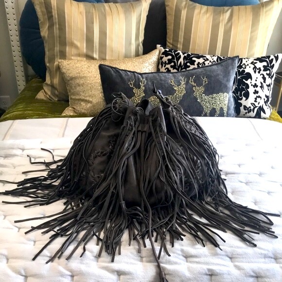 ALL SAINTS Spitalfields BoHo Leather Fringe Bag. This bag is beyond gorgeous! - Picture 15 of 15